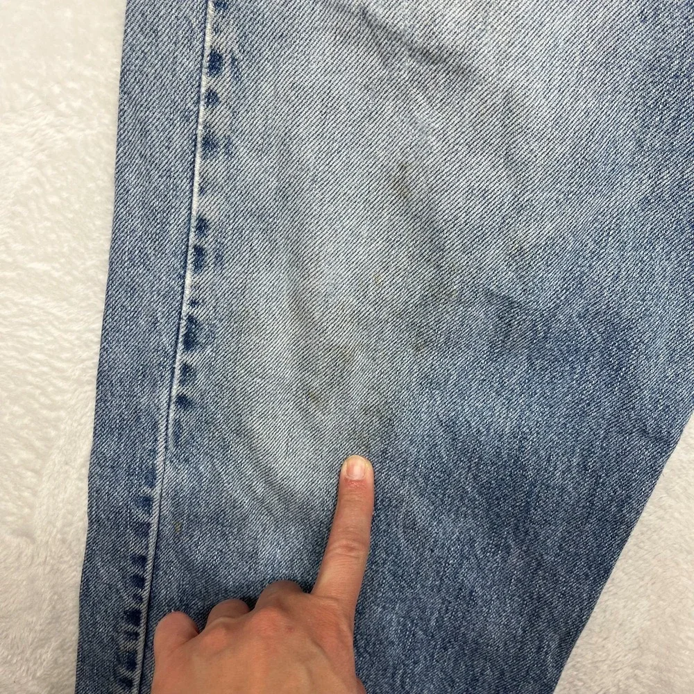 Vintage Levi's 505 Regular Fit Straight Leg Jeans Men Blue Denim Zip Fly - 38X30